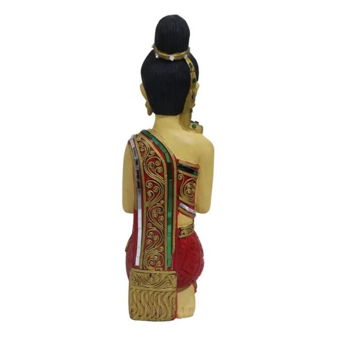 ⁦antique thai kneeling sawasdee lady statue⁩ - الصورة ⁦3⁩