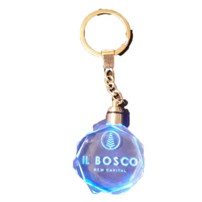 ⁦light up crystal keychain⁩ - الصورة ⁦1⁩