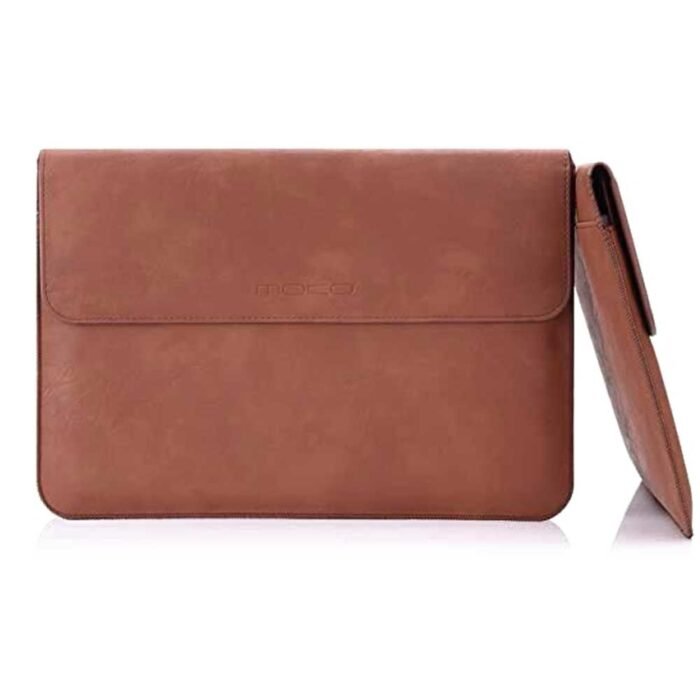 ⁦Leather modern laptop sleeve⁩ - الصورة ⁦1⁩