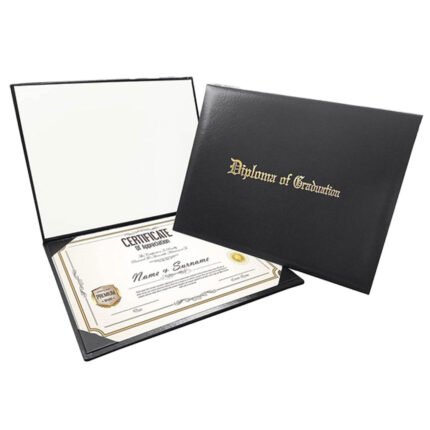 leather certificate holder