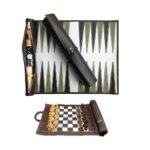 Leather Portable Backgammon