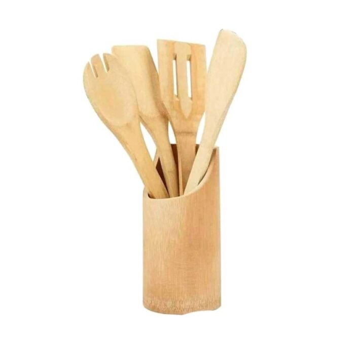 ⁦Wooden Cooking Utensils Set⁩ - الصورة ⁦1⁩