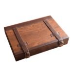 Wooden Leather Box