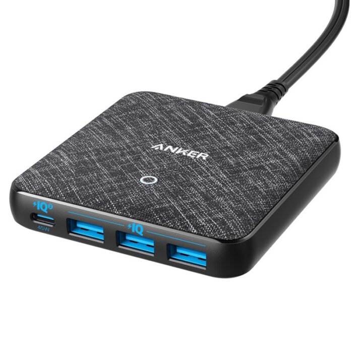 ⁦ANKER POWERPORT ATOM III SLIM FOUR PORTS CHARGER⁩ - الصورة ⁦1⁩