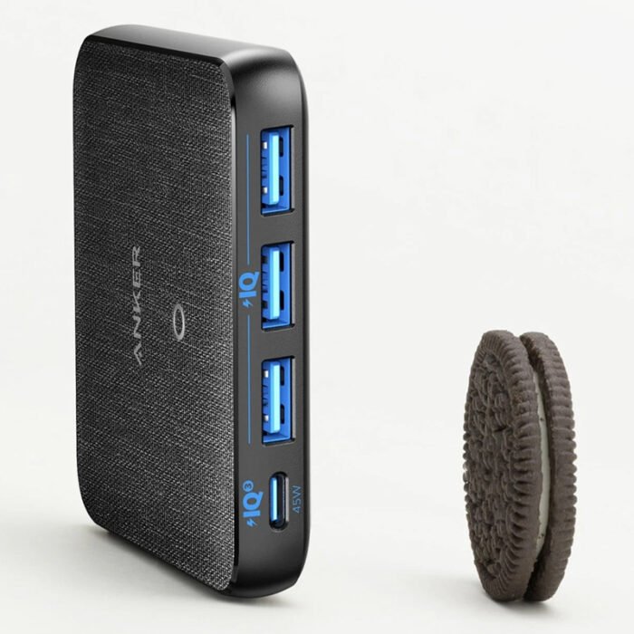 ⁦ANKER POWERPORT ATOM III SLIM FOUR PORTS CHARGER⁩ - الصورة ⁦2⁩