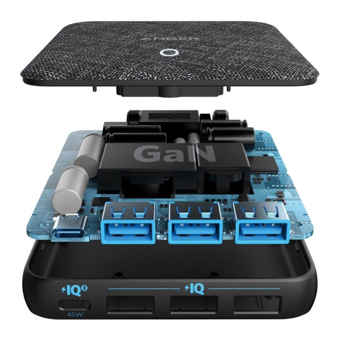 ⁦ANKER POWERPORT ATOM III SLIM FOUR PORTS CHARGER⁩ - الصورة ⁦3⁩