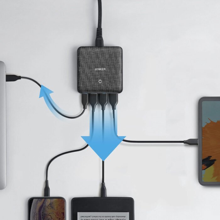 ⁦ANKER POWERPORT ATOM III SLIM FOUR PORTS CHARGER⁩ - الصورة ⁦5⁩
