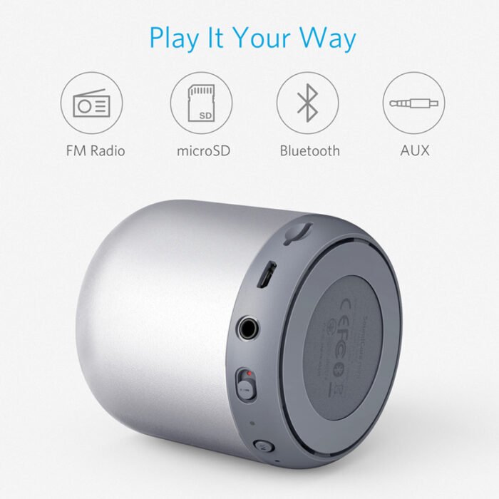 ⁦ANKER Sound Core Mini Bluetooth Speaker Gray⁩ - الصورة ⁦4⁩