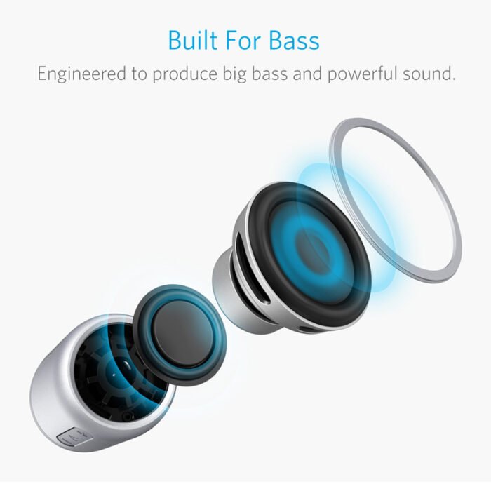 ⁦ANKER Sound Core Mini Bluetooth Speaker Gray⁩ - الصورة ⁦6⁩