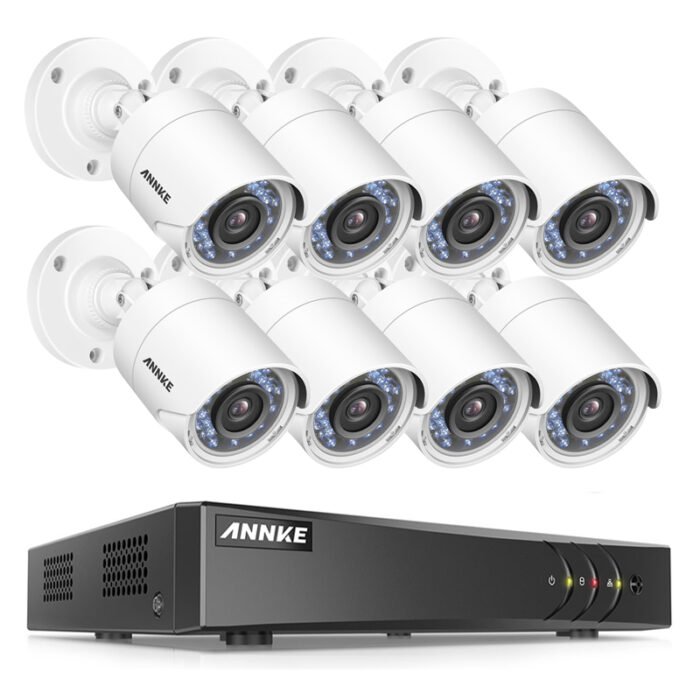 ⁦ANNKE DVR + Camera Set DN81R+C51BS*8⁩ - الصورة ⁦1⁩