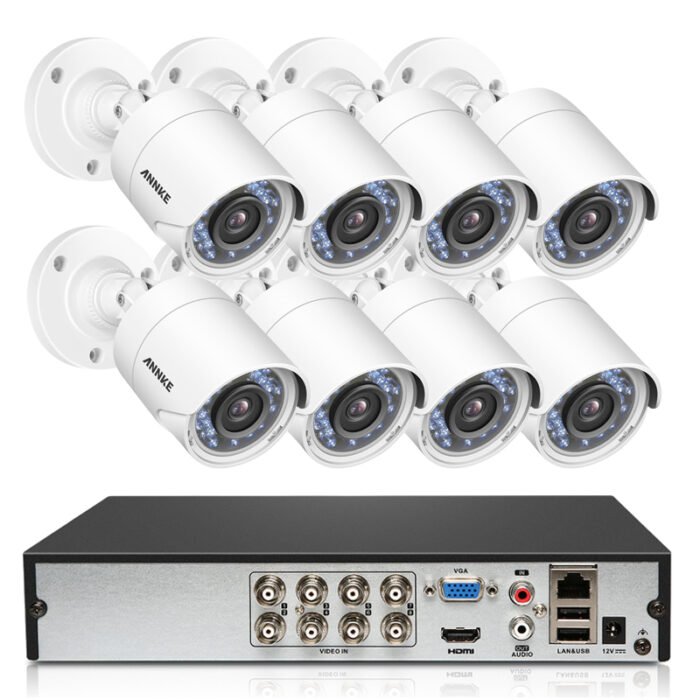 ⁦ANNKE DVR + Camera Set DN81R+C51BS*8⁩ - الصورة ⁦2⁩