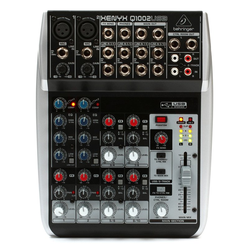 ⁦Behringer Qx 1002usb 2 Mono Input 2 Bus Usb Mixer⁩ - الصورة ⁦1⁩