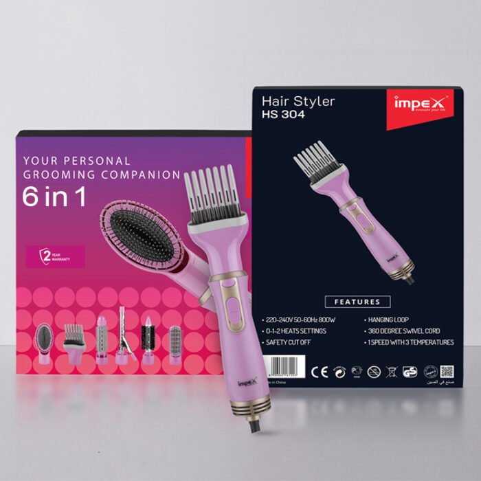 ⁦Impex 6 IN 1 HAIR STYLER HS 304⁩ - الصورة ⁦1⁩