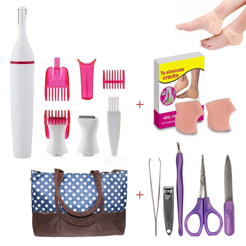 ⁦Ladies Beaty Kit (SWEET BEAUTY STYLER+HEEL ANTI CRACK SETS+NL93 18 BEAUTY TOOL+LADIES BAG )⁩ - الصورة ⁦1⁩