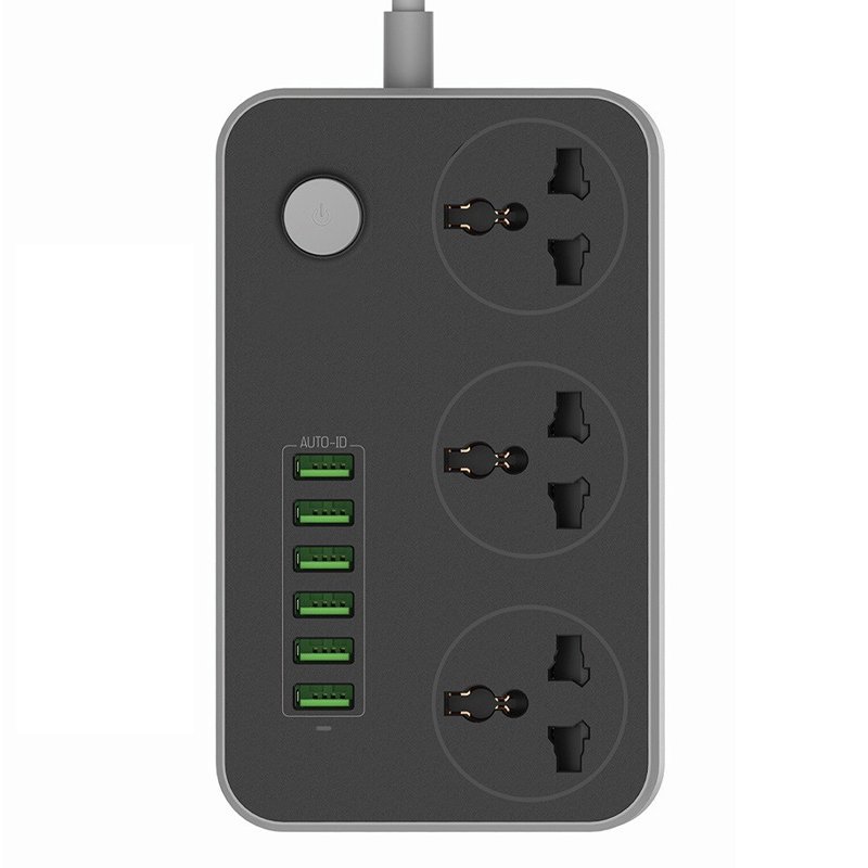 ⁦Lucky Hawk LH T21 5V 3.4A 3Power Socket 6 Usb Port⁩ - الصورة ⁦1⁩