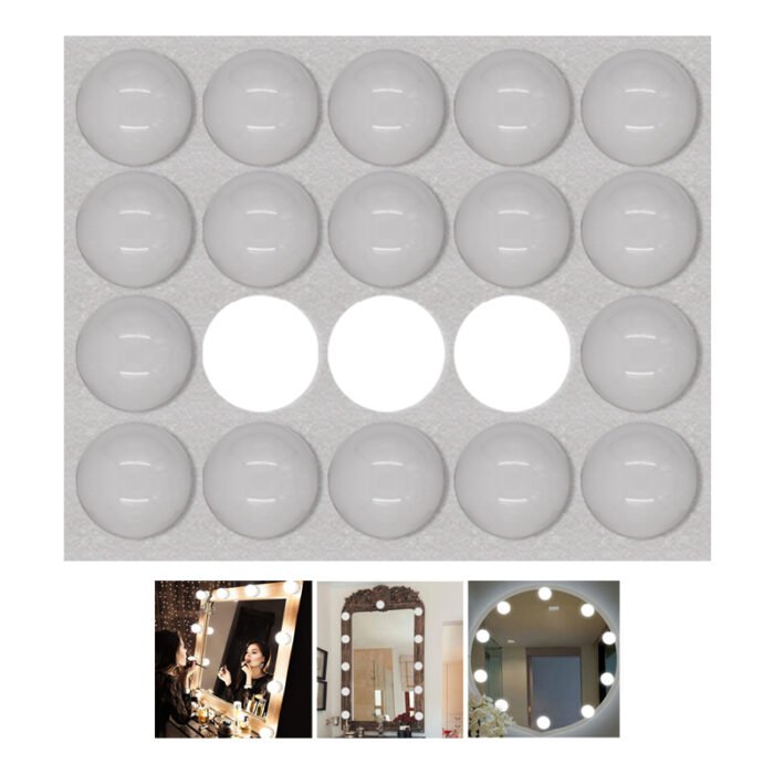 ⁦MAKEUP VANITY 17 MIRROR LIGHTS USB WALL⁩ - الصورة ⁦1⁩