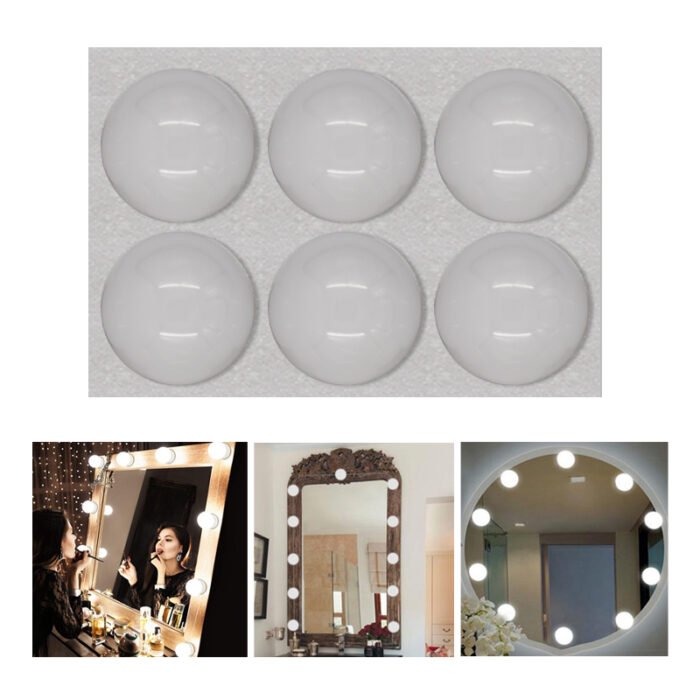 ⁦MAKEUP VANITY 6 MIRROR LIGHTS USB WALL LAMPS⁩ - الصورة ⁦1⁩