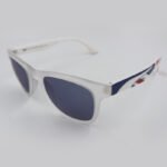 PUMA GO TEAM PU0012S 006 WHITE BLUE CRYSTAL SUNGLASS - الصورة 2