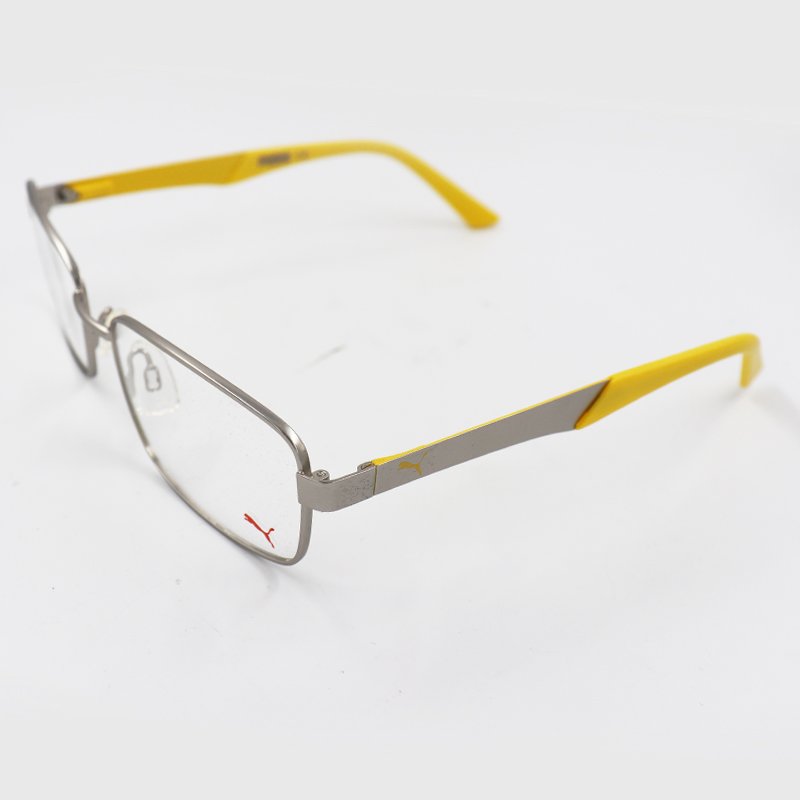 ⁦PUMA PE00120 001 54 SILVER YELLOW FRAME⁩ - الصورة ⁦2⁩