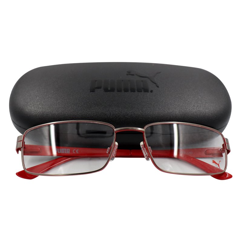 ⁦PUMA PE00140 006 56 SILVER RED FRAME⁩ - الصورة ⁦1⁩