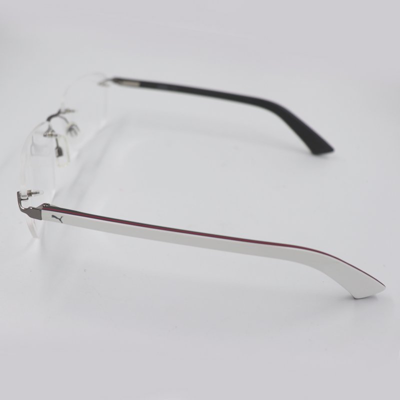 ⁦PUMA PU00290 004 56 GUNMETAL WHITE FRAME⁩ - الصورة ⁦3⁩