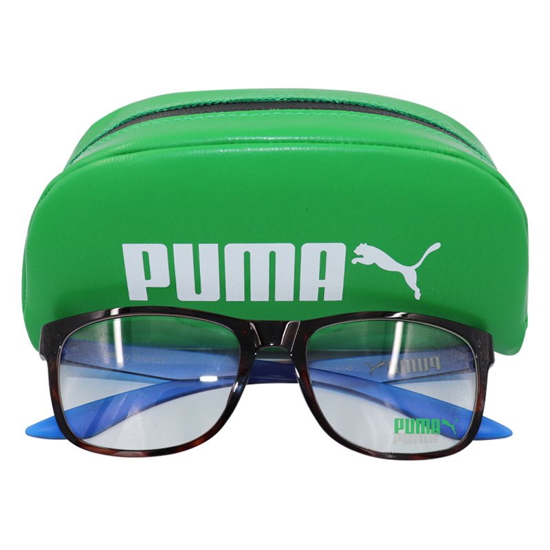 ⁦PUMA PU00350 002 53 BROWN BLUE FRAME⁩ - الصورة ⁦1⁩
