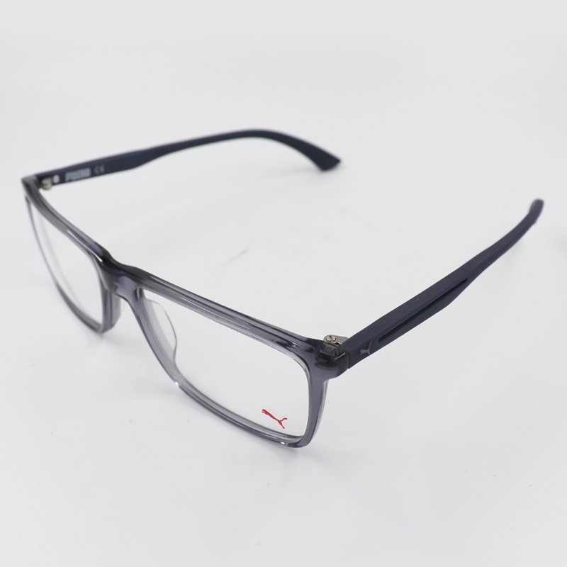 ⁦PUMA PU00460 004 55 BLUE TRANSPARENT FRAME⁩ - الصورة ⁦2⁩