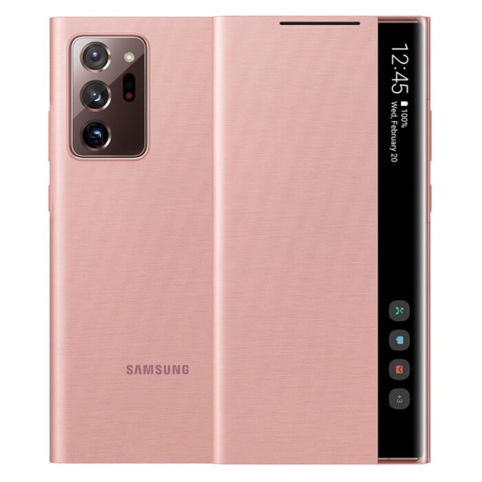 ⁦SAMSUNG N986 Note20 Ultra CLEAR VIEW FLIP CASE ORIGINAL⁩ - الصورة ⁦1⁩