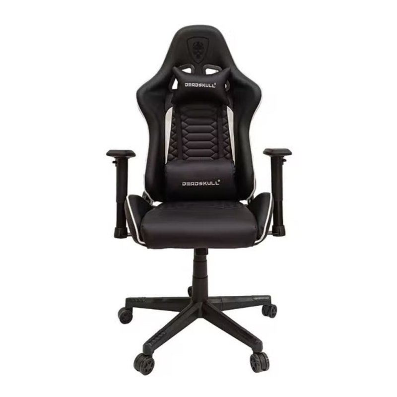 products-deadskull-gaming-chair-black-white.jpg Deadskull Gaming Chair Black White - الصورة 1