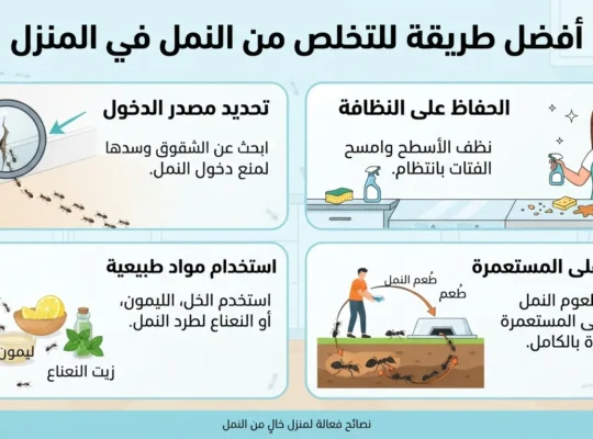 أفضل طريقة للتخلص من النمل في المنزل