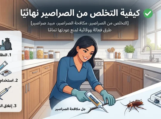 كيفية التخلص من الصراصير نهائيًا