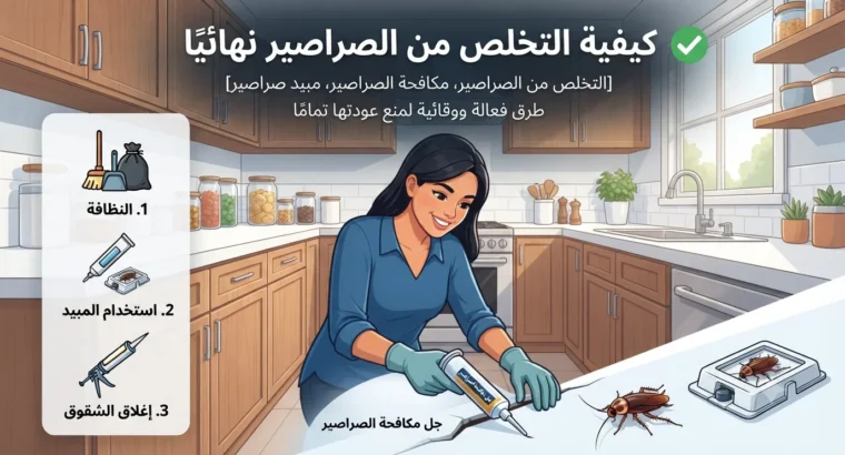 كيفية التخلص من الصراصير نهائيًا