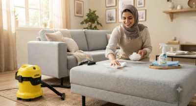 أفضل طريقة لتنظيف الكنب القماش