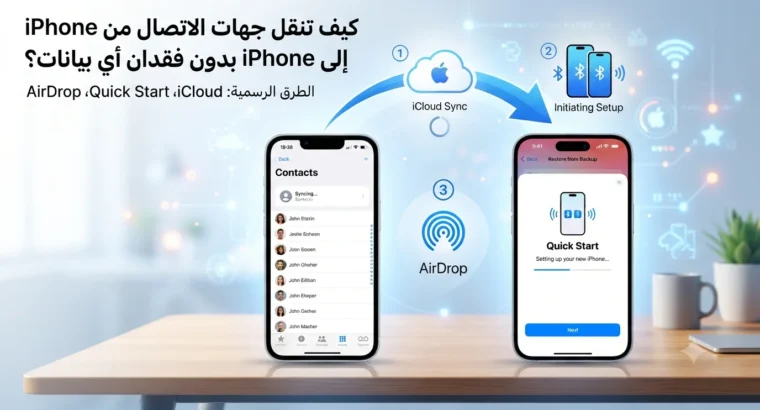 كيف تنقل جهات الاتصال من iPhone إلى iPhone بدون فقدان أي بيانات؟