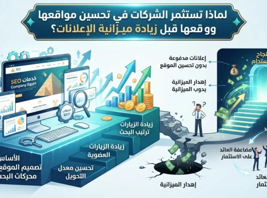 لماذا تستثمر الشركات في تحسين مواقعها قبل زيادة ميزانية الإعلانات؟